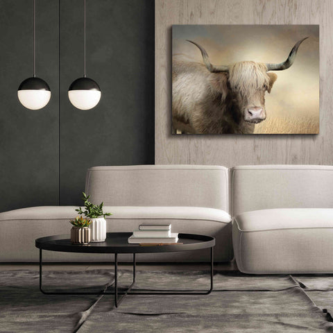 Image of 'Highland Cow in Golden Grass' by Lori Deiter, Canvas Wall Art,54 x 40