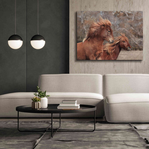 Image of 'Assateague Horses II' by Lori Deiter, Canvas Wall Art,54 x 40