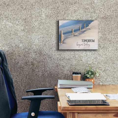 Image of 'Tomorrow Begins Today' by Lori Deiter, Canvas Wall Art,16 x 12