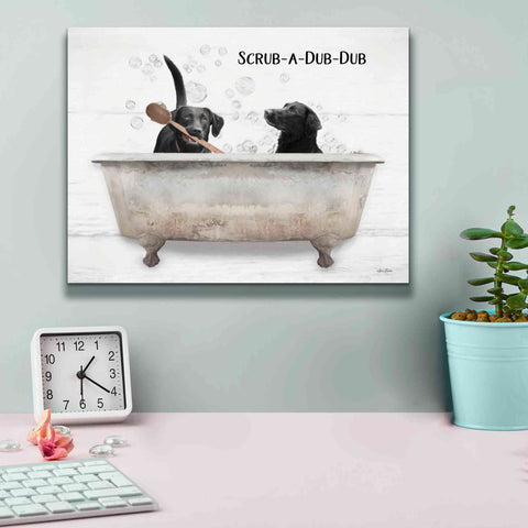 Image of 'Scrub-a-Dub-Dub' by Lori Deiter, Canvas Wall Art,16 x 12