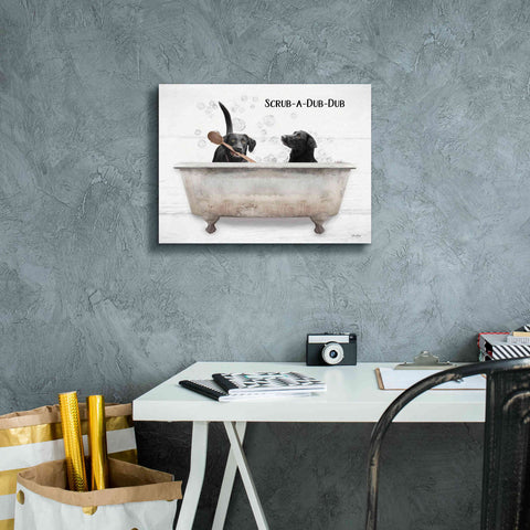 Image of 'Scrub-a-Dub-Dub' by Lori Deiter, Canvas Wall Art,16 x 12