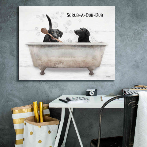 Image of 'Scrub-a-Dub-Dub' by Lori Deiter, Canvas Wall Art,34 x 26