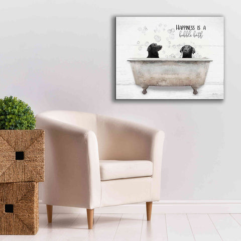Image of 'Happiness is a Bubble Bath' by Lori Deiter, Canvas Wall Art,34 x 26