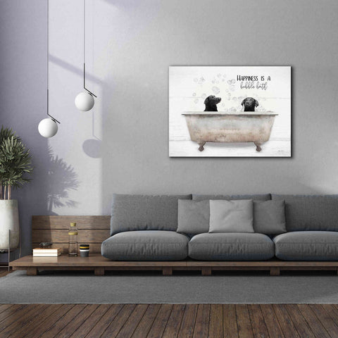 Image of 'Happiness is a Bubble Bath' by Lori Deiter, Canvas Wall Art,54 x 40