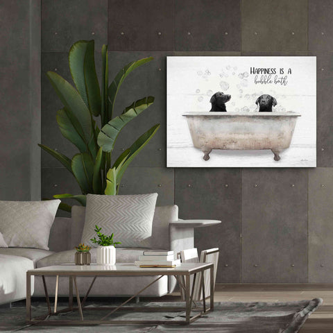 Image of 'Happiness is a Bubble Bath' by Lori Deiter, Canvas Wall Art,54 x 40