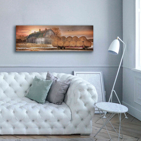 Image of 'Sunset on the Far' by Lori Deiter, Canvas Wall Art,60 x 20