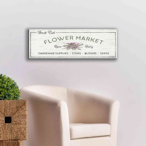 Image of 'Flower Market' by Lori Deiter, Canvas Wall Art,36 x 12