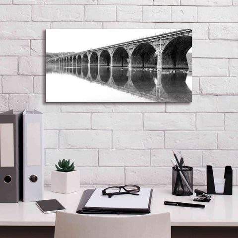 Image of 'Rockwell Bridge' by Lori Deiter, Canvas Wall Art,24 x 12