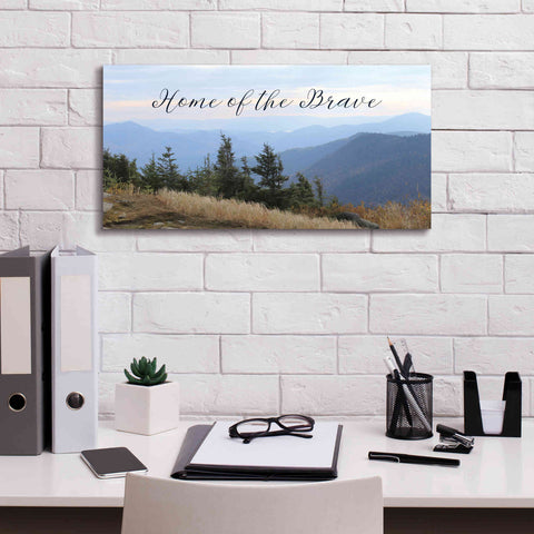 Image of 'Home of the Brave' by Lori Deiter, Canvas Wall Art,24 x 12