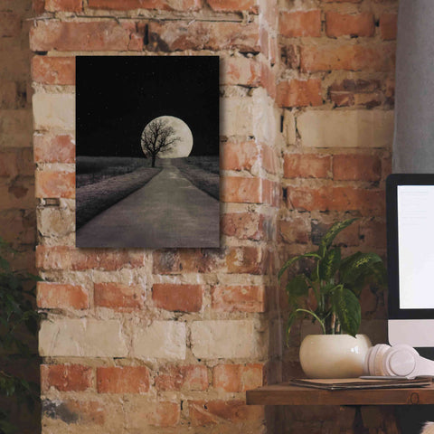 Image of 'Moonlit Country Road' by Lori Deiter, Canvas Wall Art,12 x 16