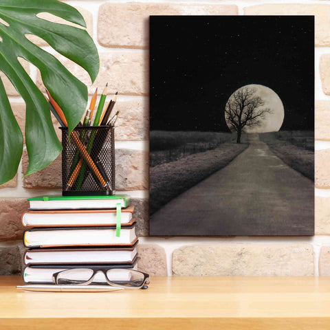 Image of 'Moonlit Country Road' by Lori Deiter, Canvas Wall Art,12 x 16