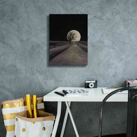 Image of 'Moonlit Country Road' by Lori Deiter, Canvas Wall Art,12 x 16