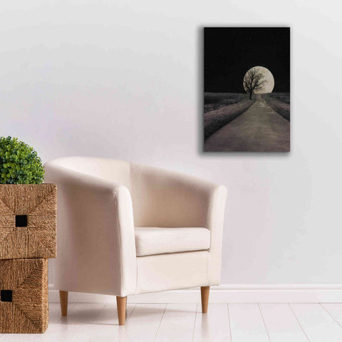 Image of 'Moonlit Country Road' by Lori Deiter, Canvas Wall Art,18 x 26