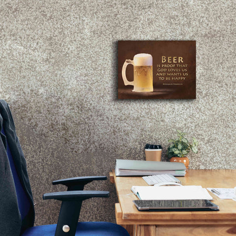 Image of 'Be Happy' by Lori Deiter, Canvas Wall Art,16 x 12