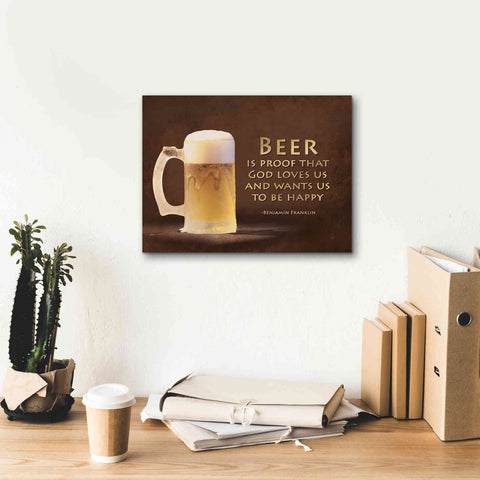 Image of 'Be Happy' by Lori Deiter, Canvas Wall Art,16 x 12