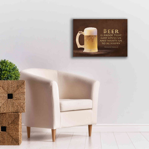 Image of 'Be Happy' by Lori Deiter, Canvas Wall Art,26 x 18