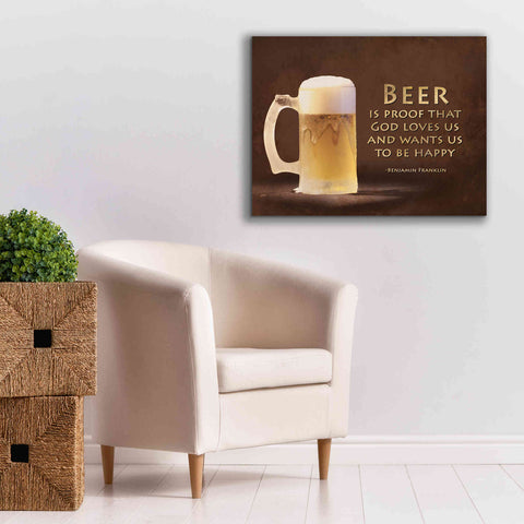 Image of 'Be Happy' by Lori Deiter, Canvas Wall Art,34 x 26