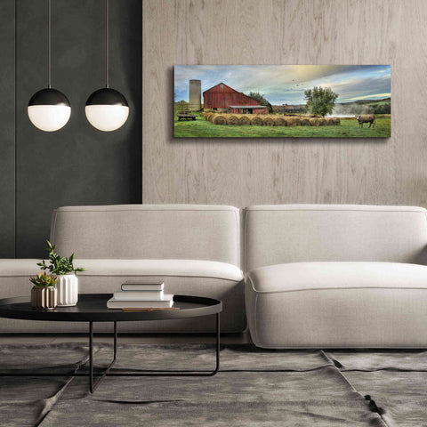 Image of 'Hay Harvest' by Lori Deiter, Canvas Wall Art,60 x 20