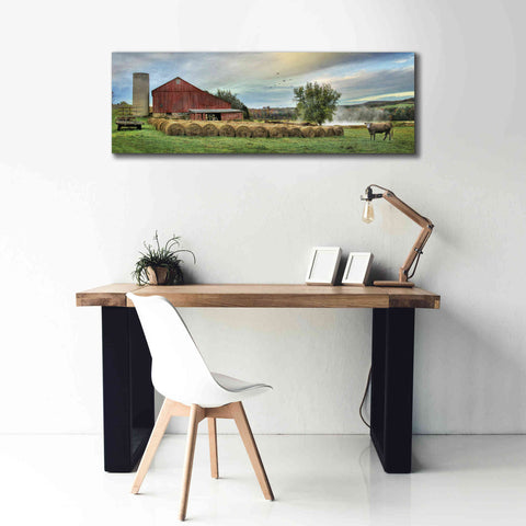 Image of 'Hay Harvest' by Lori Deiter, Canvas Wall Art,60 x 20