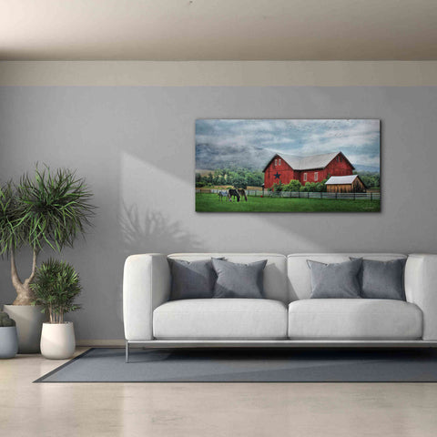 Image of 'Grazin' Time' by Lori Deiter, Canvas Wall Art,60 x 30