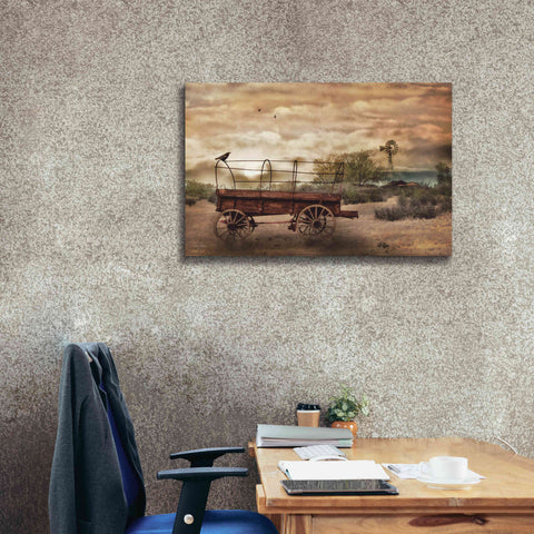 Image of 'Desert Wagon' by Lori Deiter, Canvas Wall Art,40 x 26