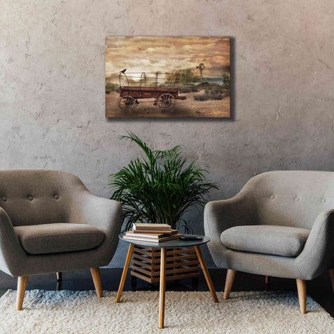 Image of 'Desert Wagon' by Lori Deiter, Canvas Wall Art,40 x 26
