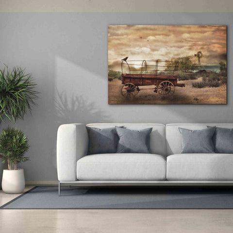 Image of 'Desert Wagon' by Lori Deiter, Canvas Wall Art,60 x 40
