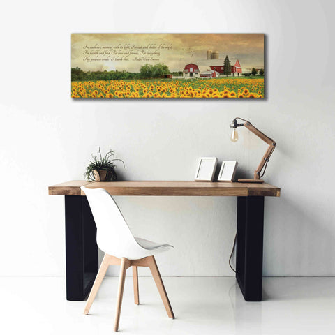 Image of 'I Thank Thee' by Lori Deiter, Canvas Wall Art,60 x 20