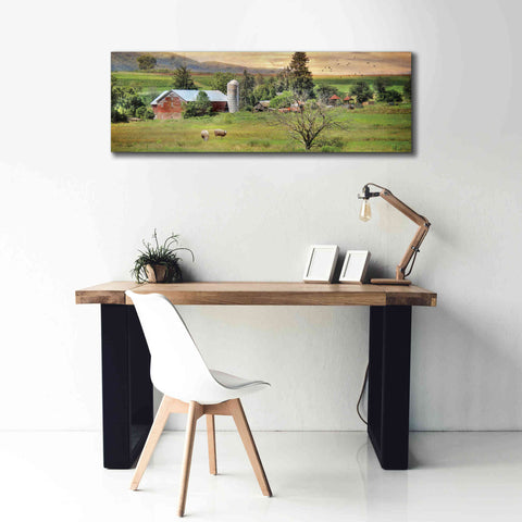 Image of 'Grazing Sheet' by Lori Deiter, Canvas Wall Art,60 x 20