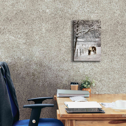 Image of 'Paint in the Snow' by Lori Deiter, Canvas Wall Art,12 x 18