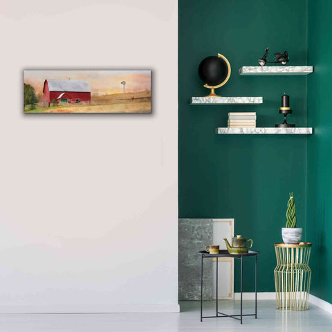 Image of 'Horse Farm' by Lori Deiter, Canvas Wall Art,36 x 12