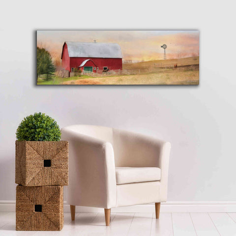 Image of 'Horse Farm' by Lori Deiter, Canvas Wall Art,60 x 20