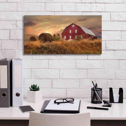 Image of 'Bedford County Sunset' by Lori Deiter, Canvas Wall Art,24 x 12