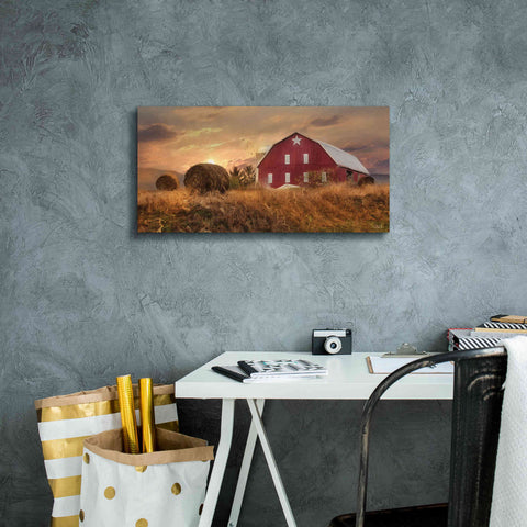 Image of 'Bedford County Sunset' by Lori Deiter, Canvas Wall Art,24 x 12