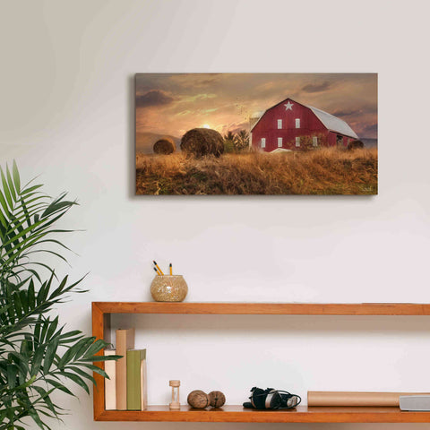 Image of 'Bedford County Sunset' by Lori Deiter, Canvas Wall Art,24 x 12