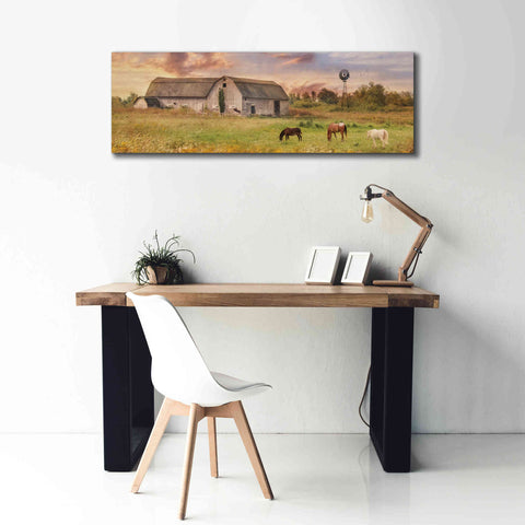 Image of 'Clayton Barnyard' by Lori Deiter, Canvas Wall Art,60 x 20