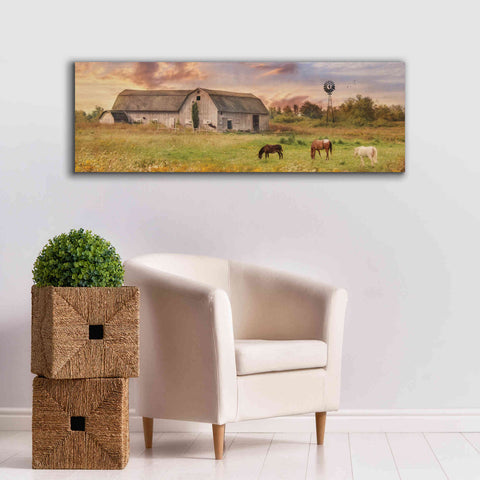 Image of 'Clayton Barnyard' by Lori Deiter, Canvas Wall Art,60 x 20
