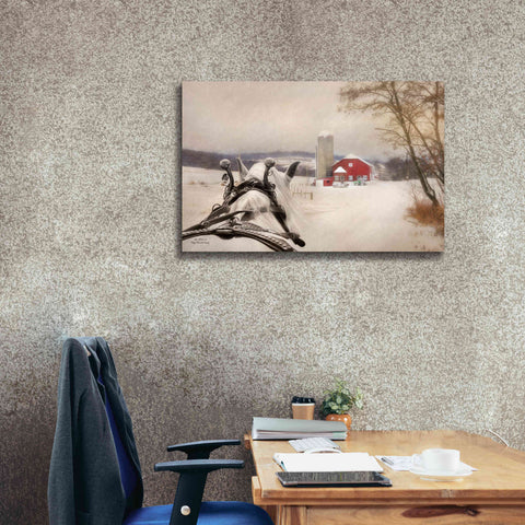 Image of 'Sleigh Ride in the Country' by Lori Deiter, Canvas Wall Art,40 x 26