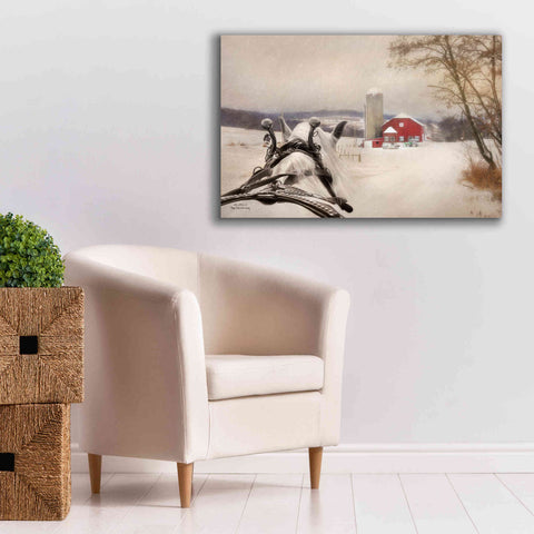 Image of 'Sleigh Ride in the Country' by Lori Deiter, Canvas Wall Art,40 x 26