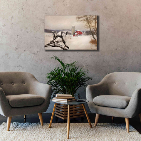 Image of 'Sleigh Ride in the Country' by Lori Deiter, Canvas Wall Art,40 x 26