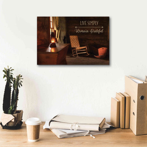 Image of 'Live Simply' by Lori Deiter, Canvas Wall Art,18 x 12