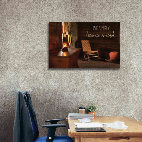 Image of 'Live Simply' by Lori Deiter, Canvas Wall Art,40 x 26