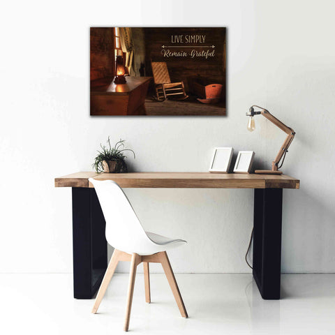 Image of 'Live Simply' by Lori Deiter, Canvas Wall Art,40 x 26