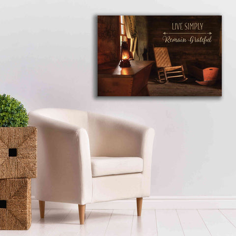 Image of 'Live Simply' by Lori Deiter, Canvas Wall Art,40 x 26