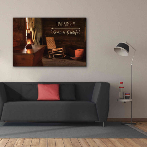 Image of 'Live Simply' by Lori Deiter, Canvas Wall Art,60 x 40