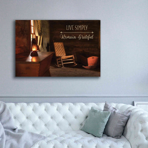 Image of 'Live Simply' by Lori Deiter, Canvas Wall Art,60 x 40