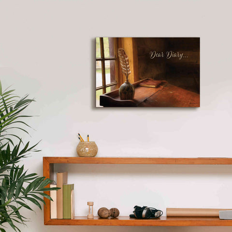 Image of 'Dear Diary' by Lori Deiter, Canvas Wall Art,18 x 12