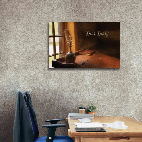 Image of 'Dear Diary' by Lori Deiter, Canvas Wall Art,40 x 26