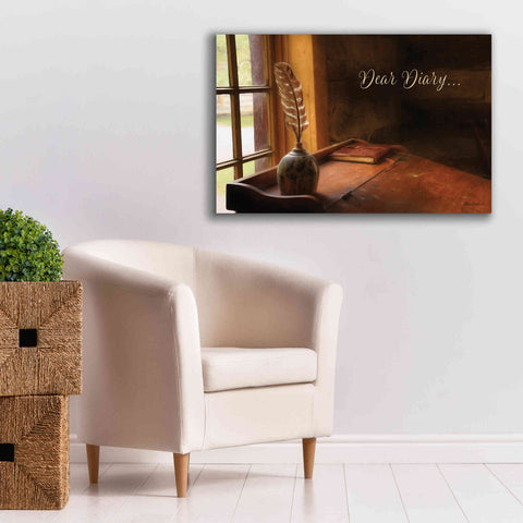 Image of 'Dear Diary' by Lori Deiter, Canvas Wall Art,40 x 26