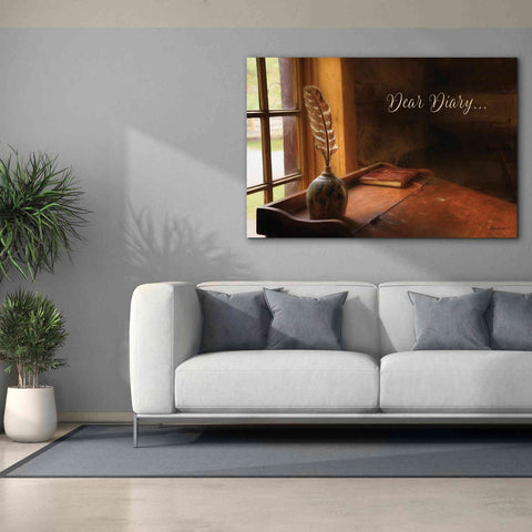 Image of 'Dear Diary' by Lori Deiter, Canvas Wall Art,60 x 40